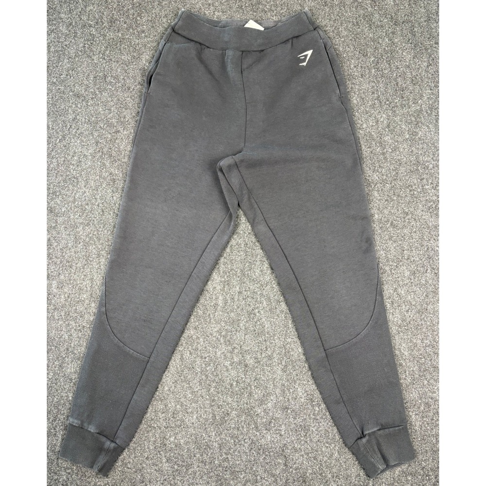Gymshark Mens Small Charcoal Black Tapered Joggers Sweatpants Athletic